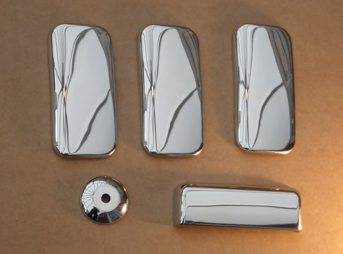 Chrome Door Handle Trim Set Covers To Fit Ford Transit 4dr (2000-13)
